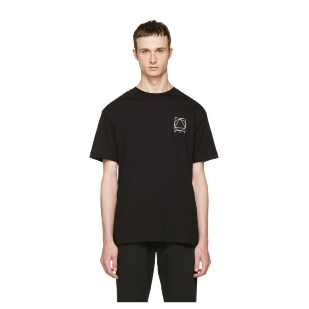 McQ Alexander McQueen Black Logo Glyph Icon T-Shirt size large